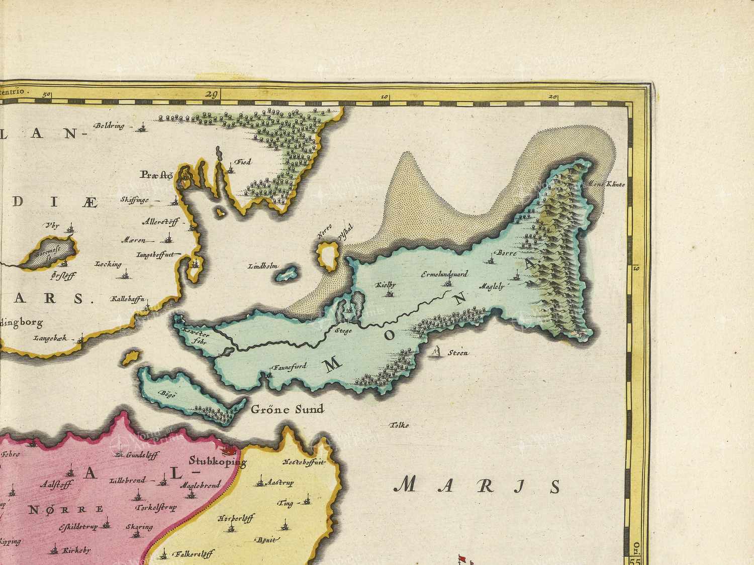 Map top right quadrant