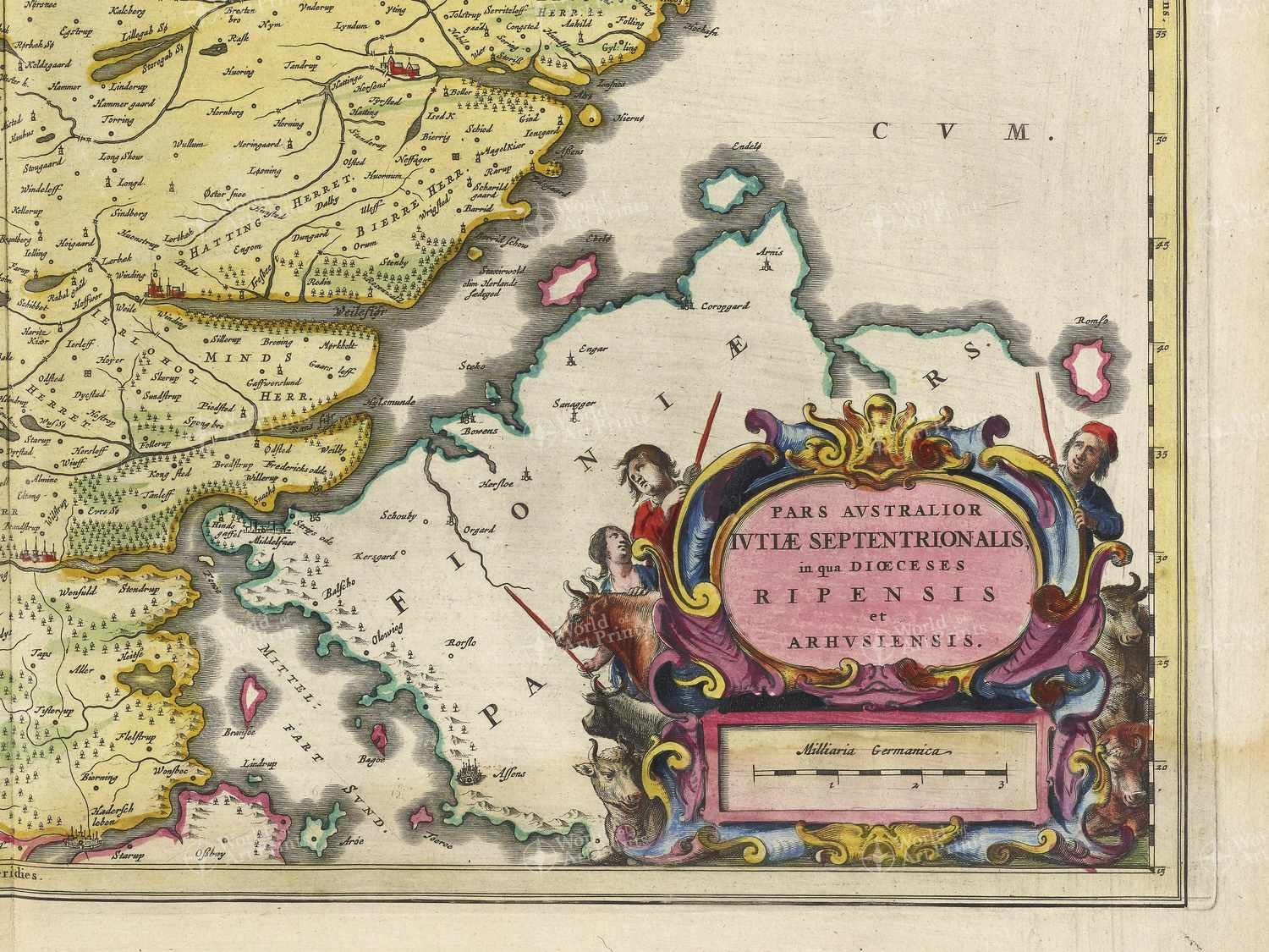 Map bottom right quadrant