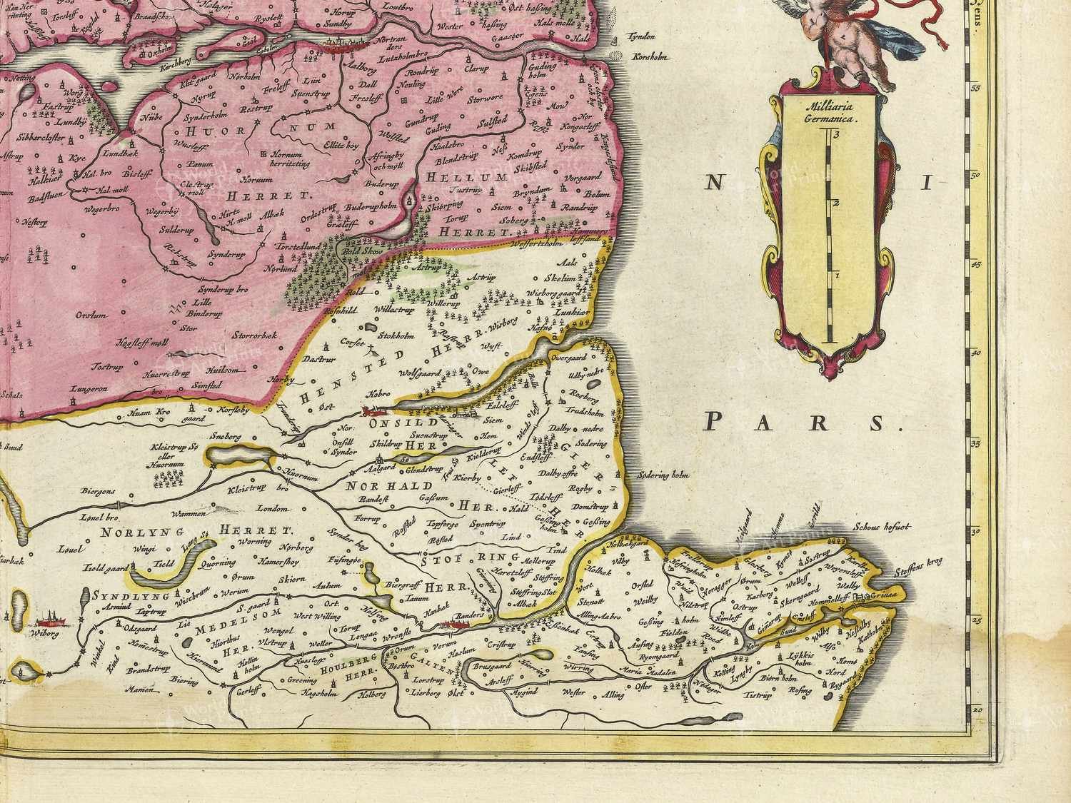 Map bottom right quadrant