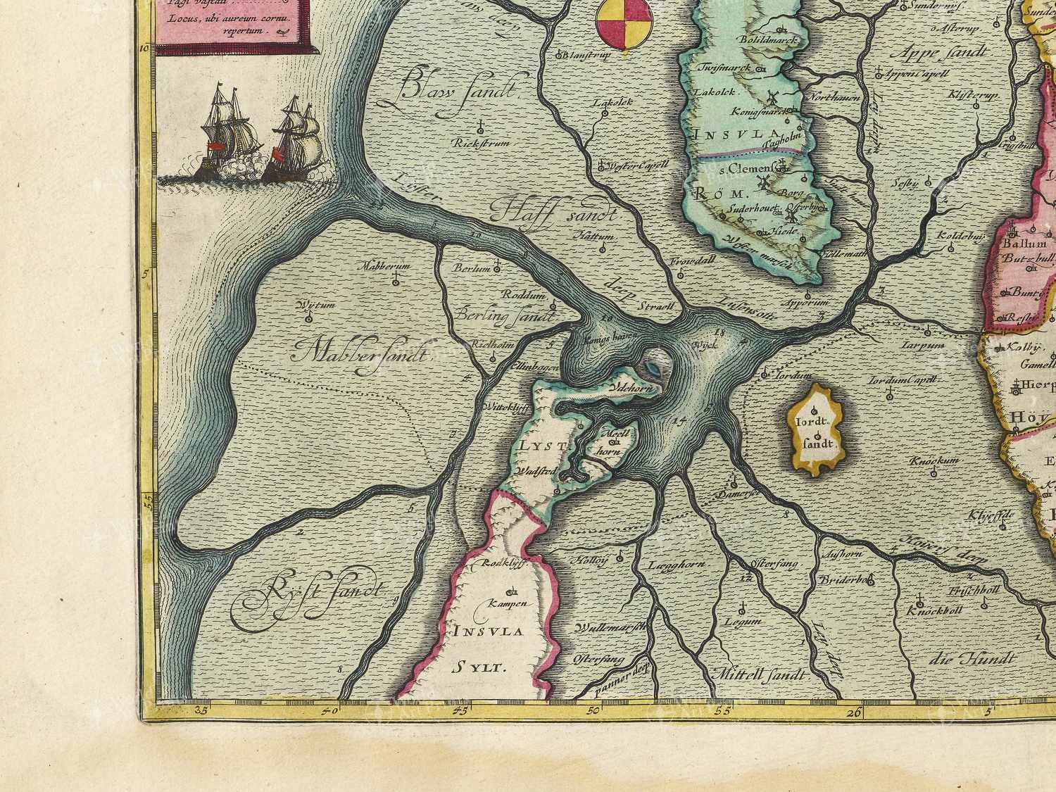 Map bottom left quadrant