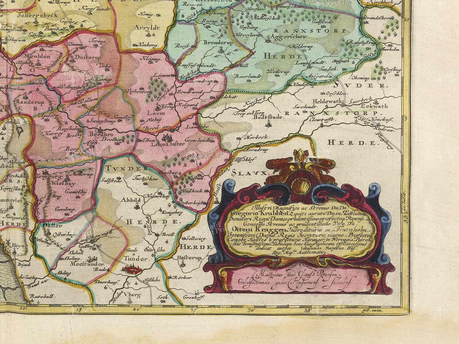 Map bottom right quadrant