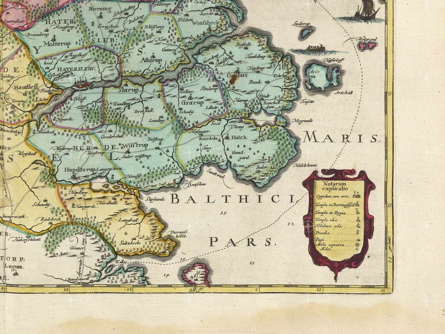 Map bottom right quadrant