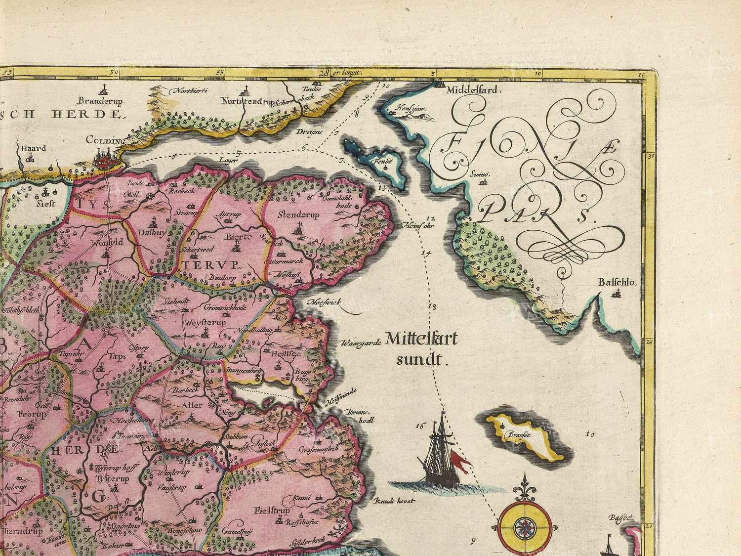 Map top right quadrant