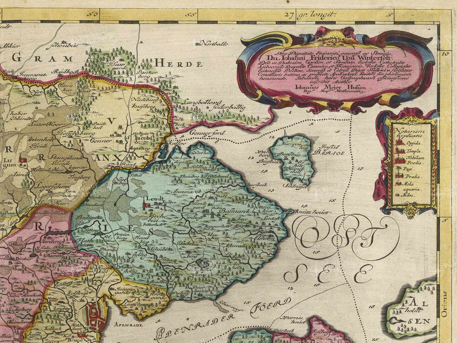 Map top right quadrant