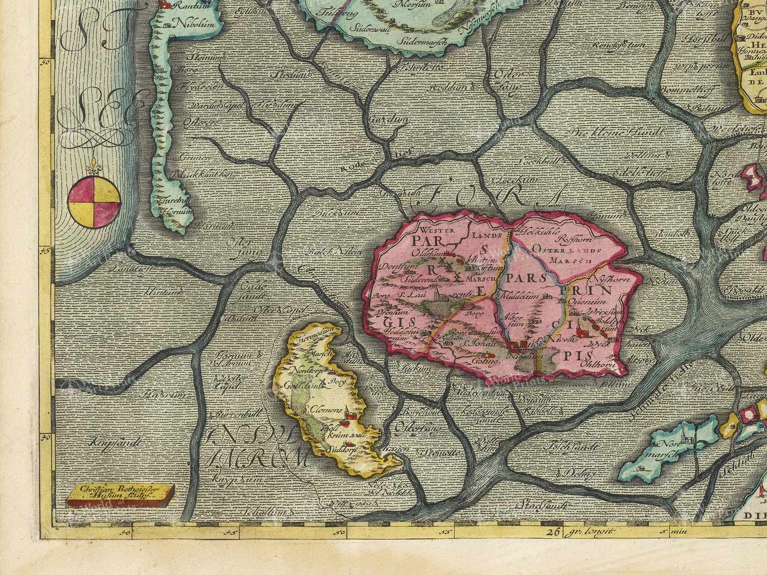 Map bottom left quadrant