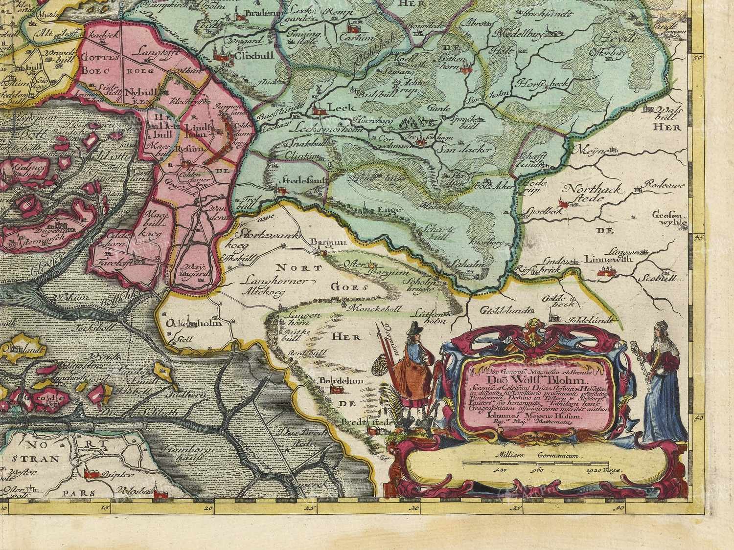 Map bottom right quadrant