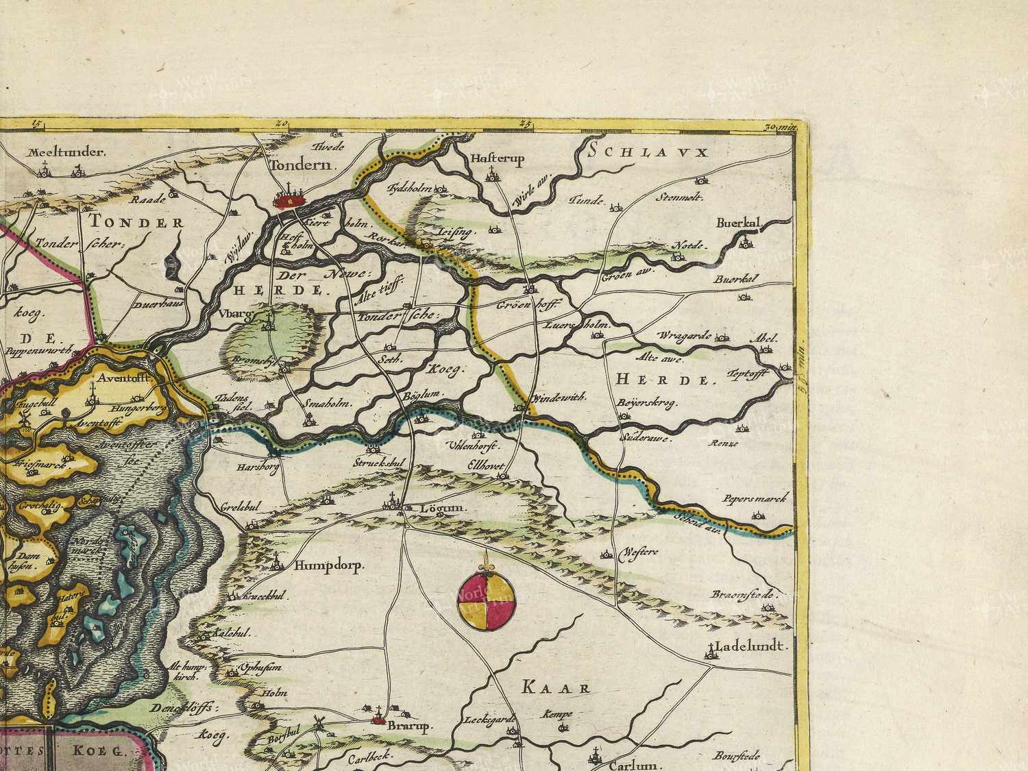 Map top right quadrant