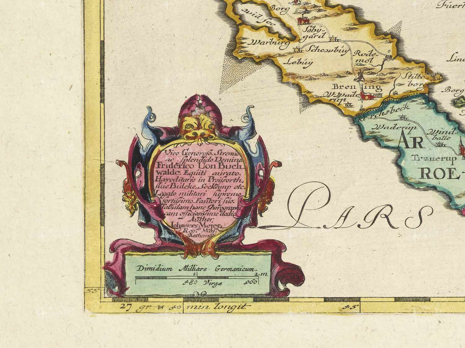 Map bottom left quadrant