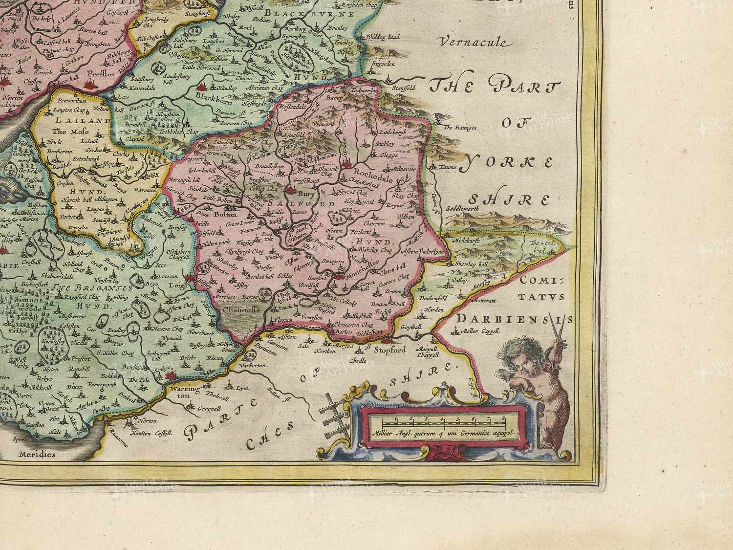 Map bottom right quadrant