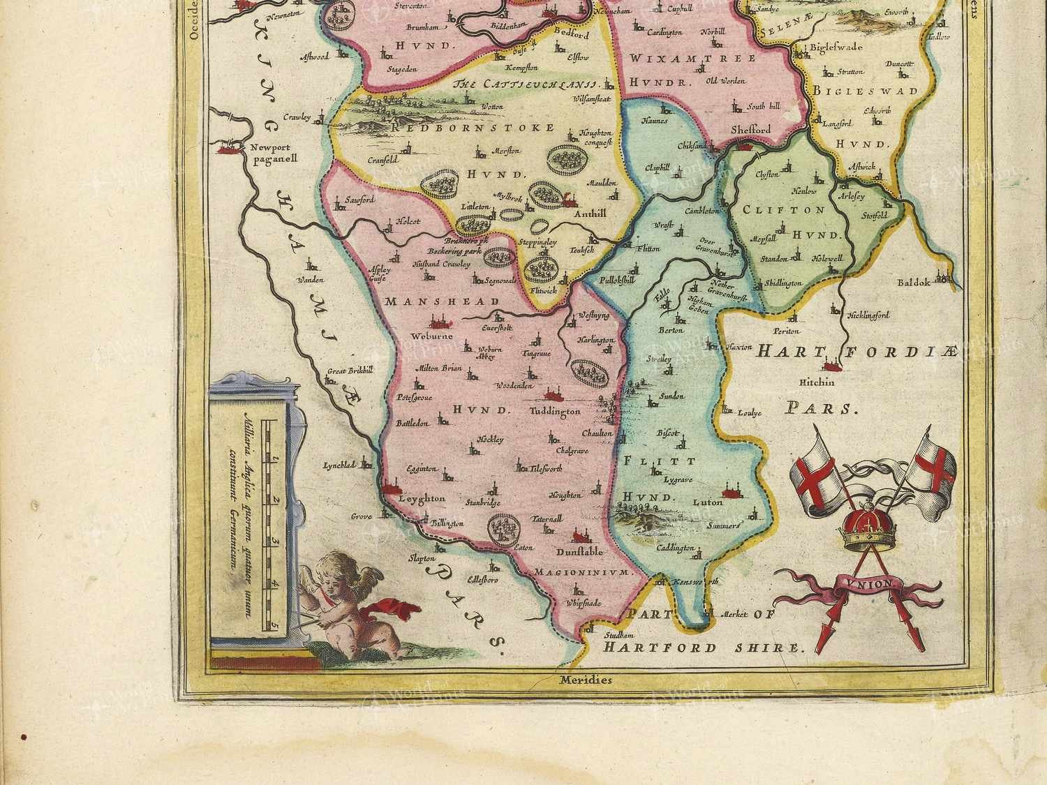 Map bottom left quadrant