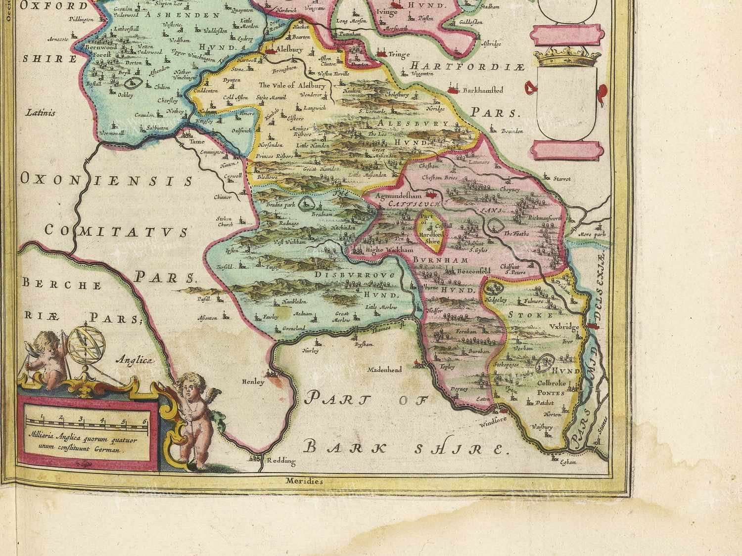 Map bottom right quadrant