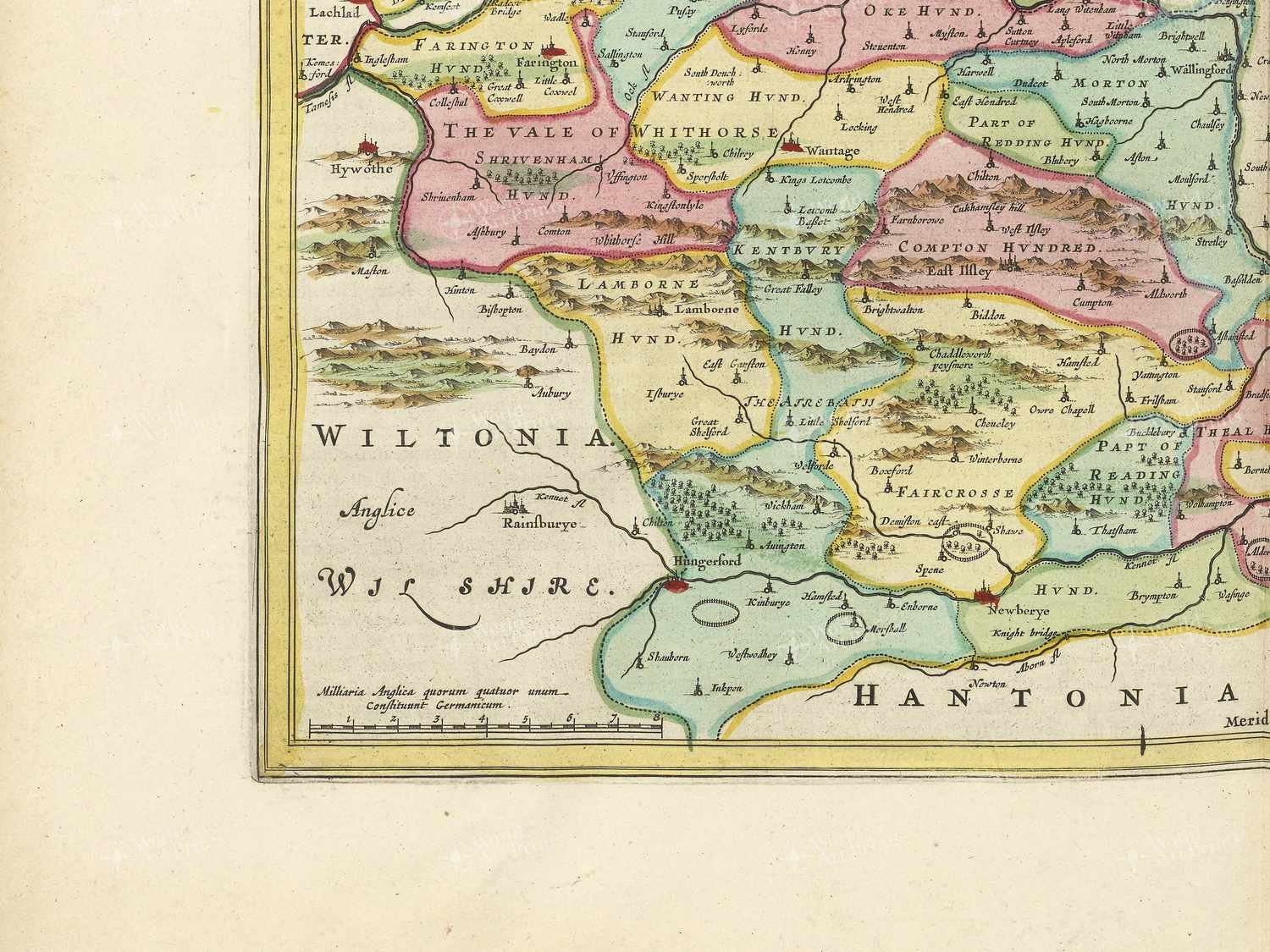 Map bottom left quadrant