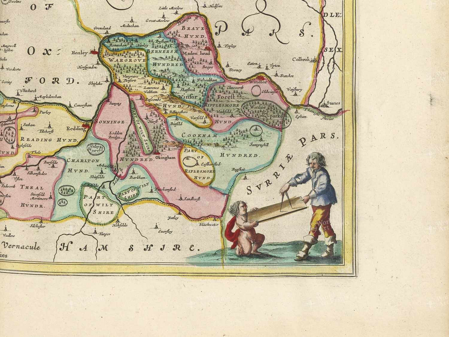Map bottom right quadrant