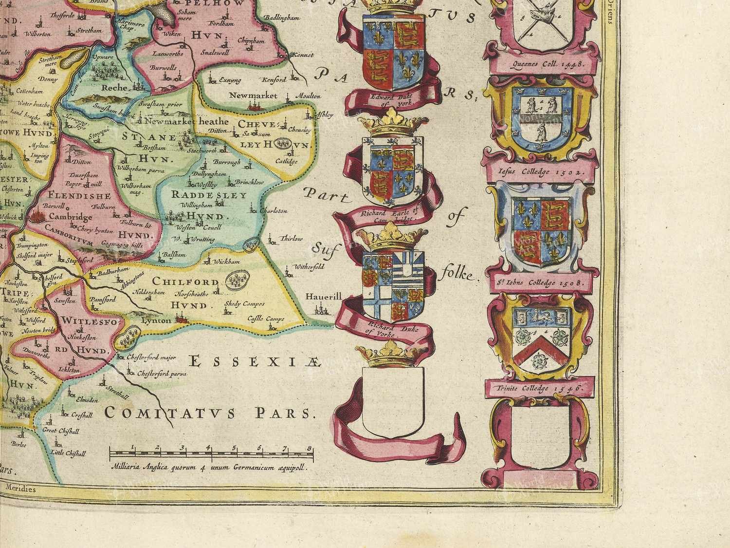 Map bottom right quadrant