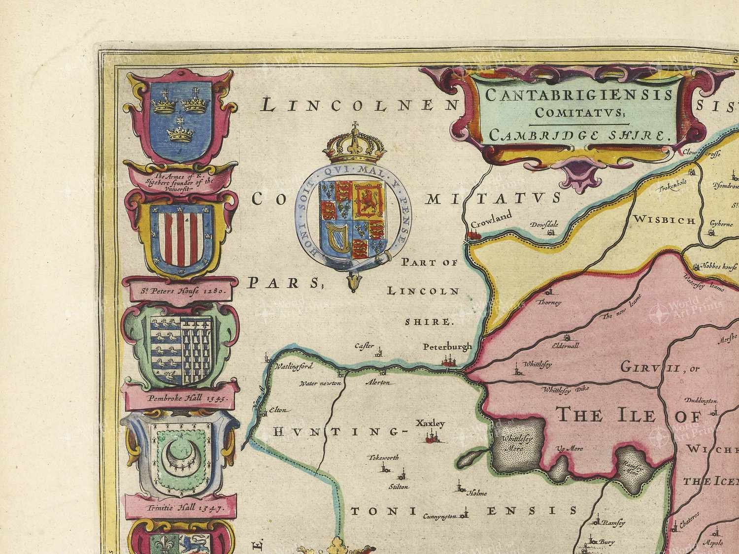 Map top left quadrant