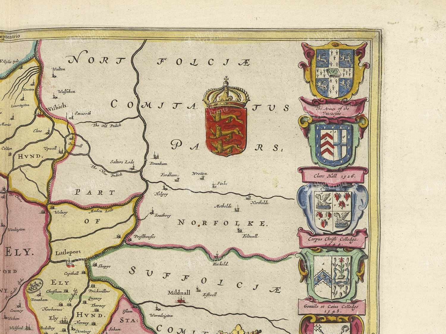 Map top right quadrant