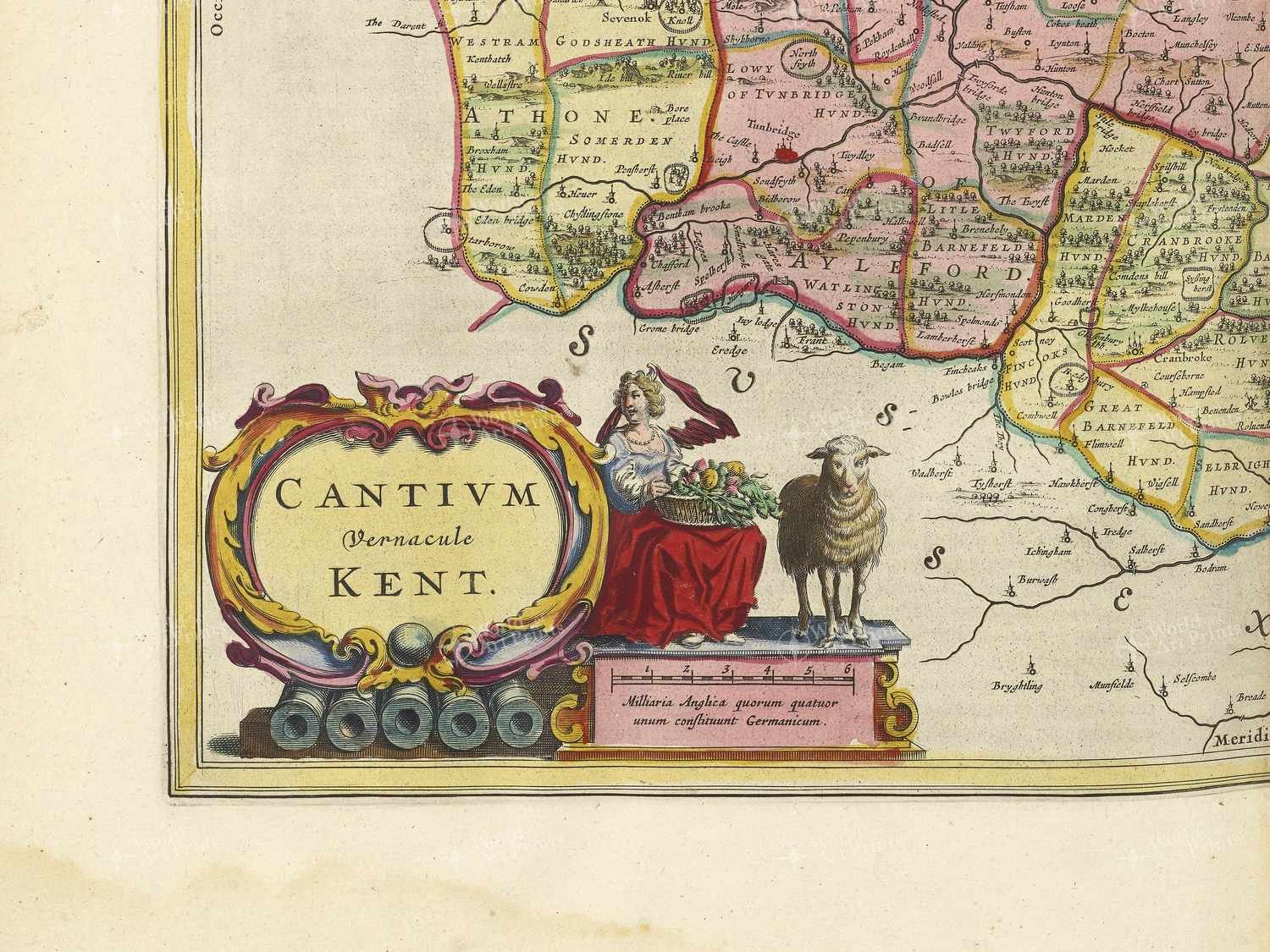 Map bottom left quadrant