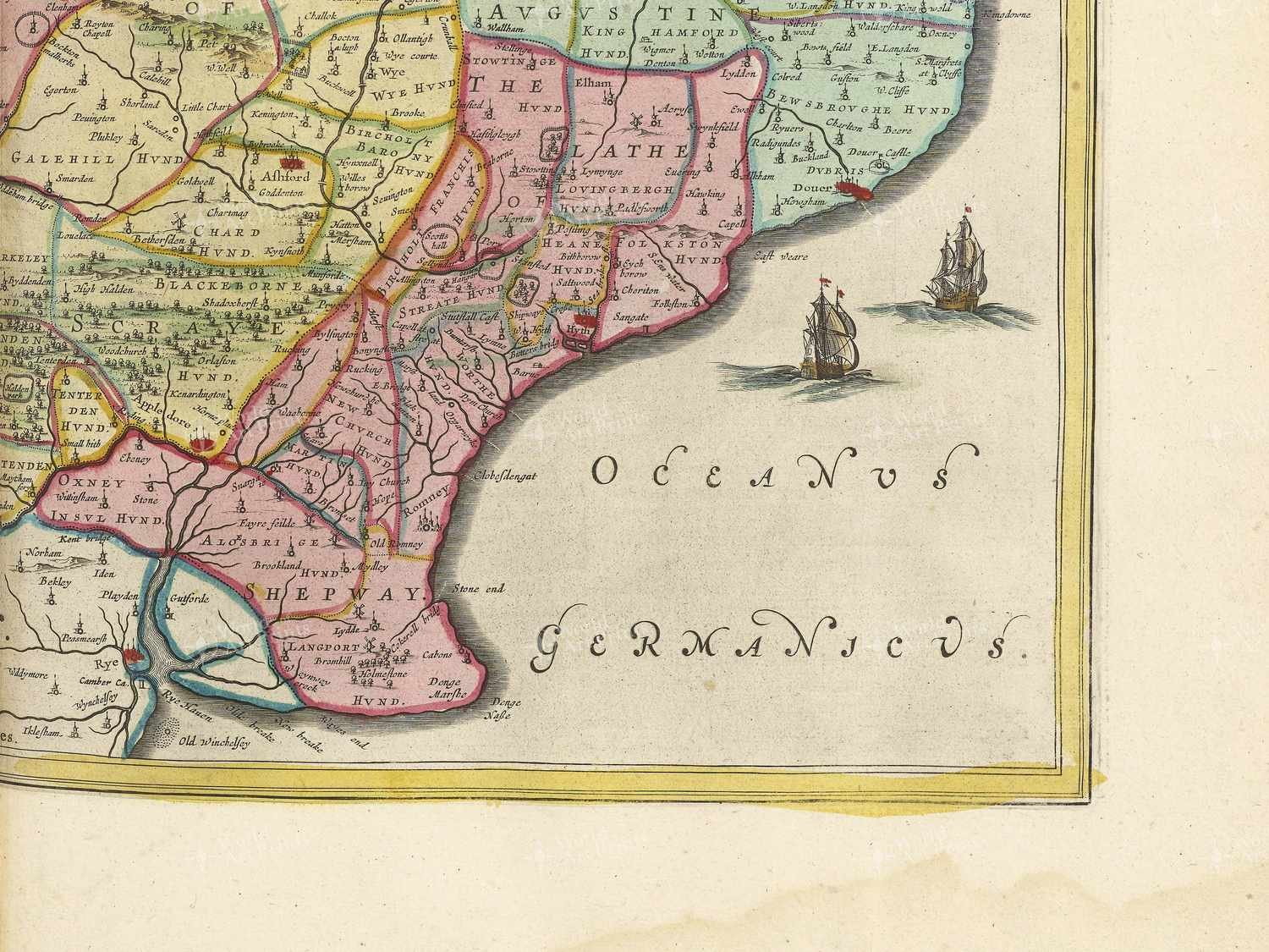 Map bottom right quadrant