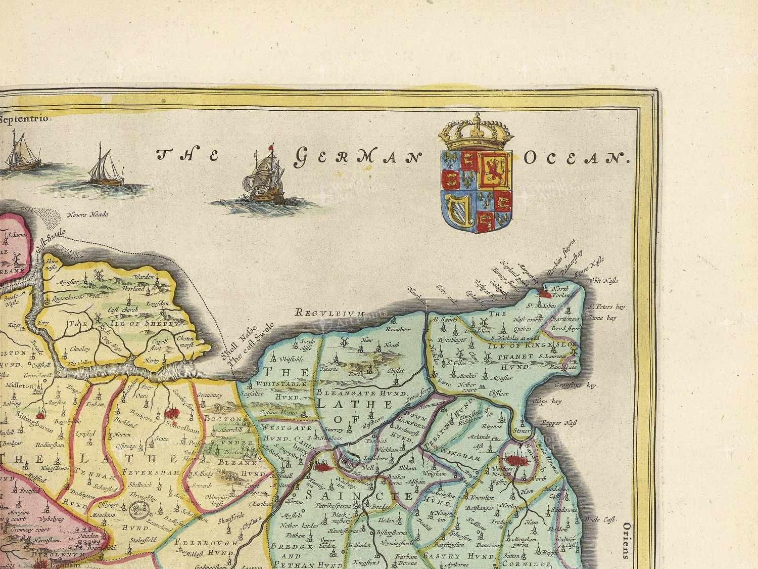 Map top right quadrant