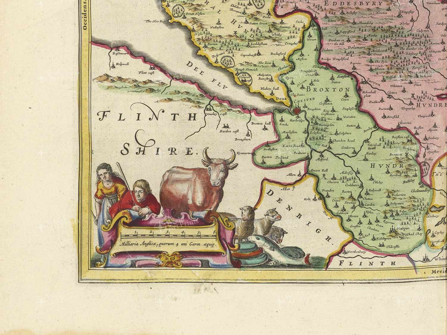 Map bottom left quadrant