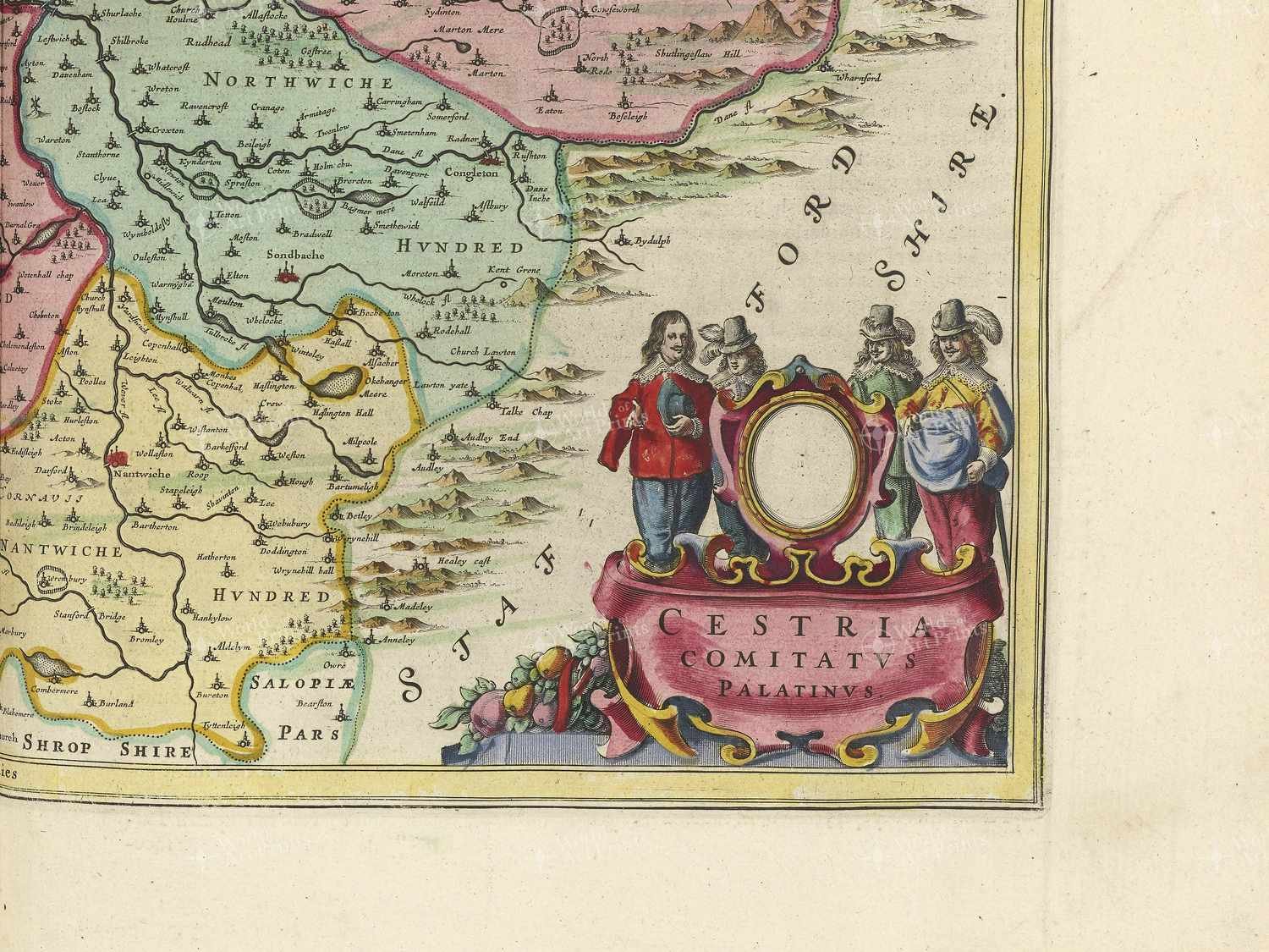 Map bottom right quadrant