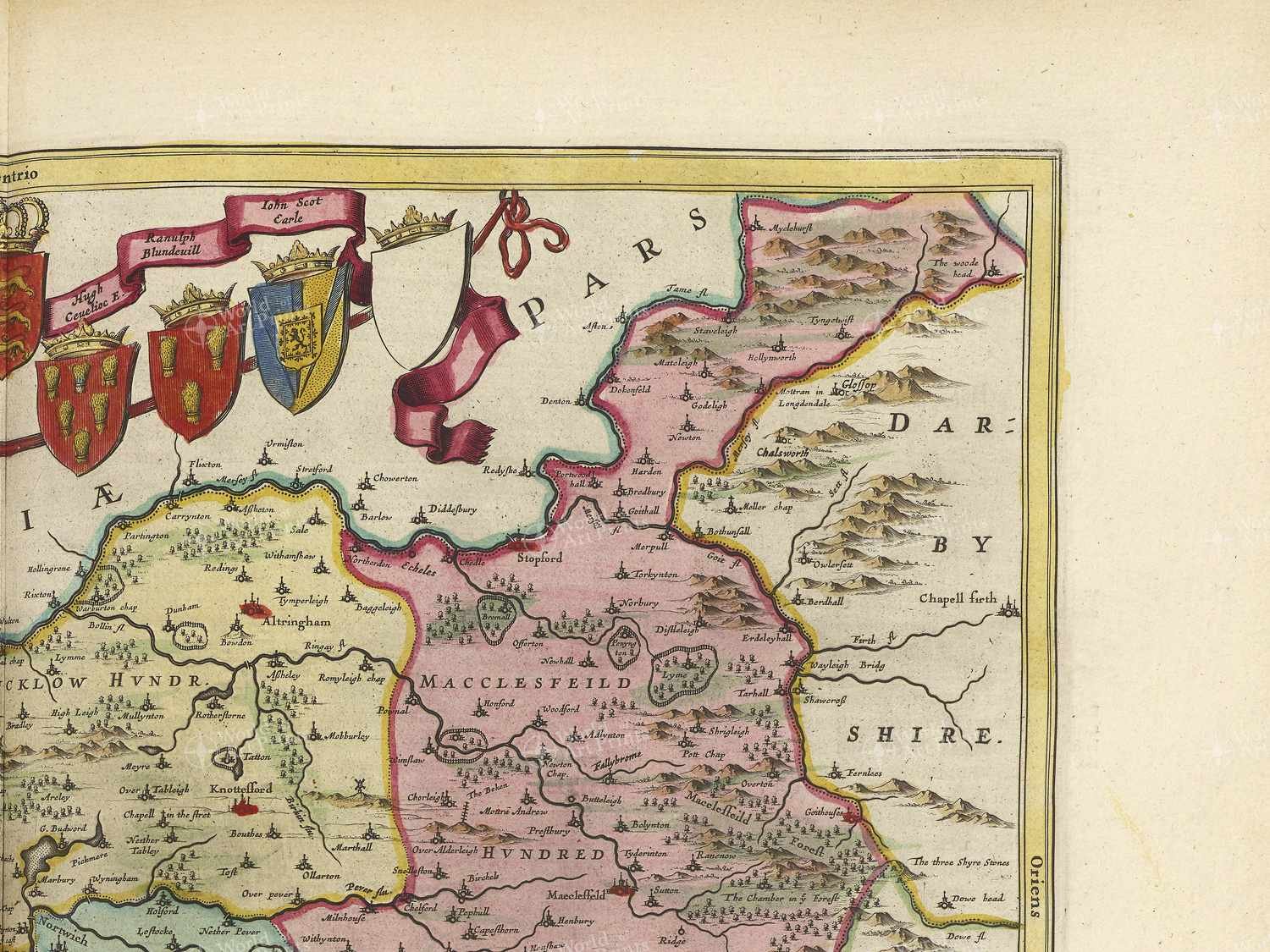 Map top right quadrant