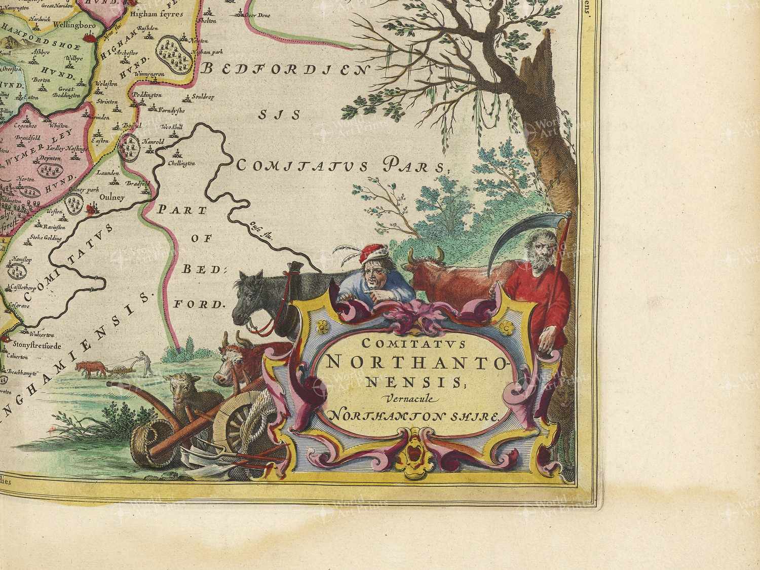 Map bottom right quadrant