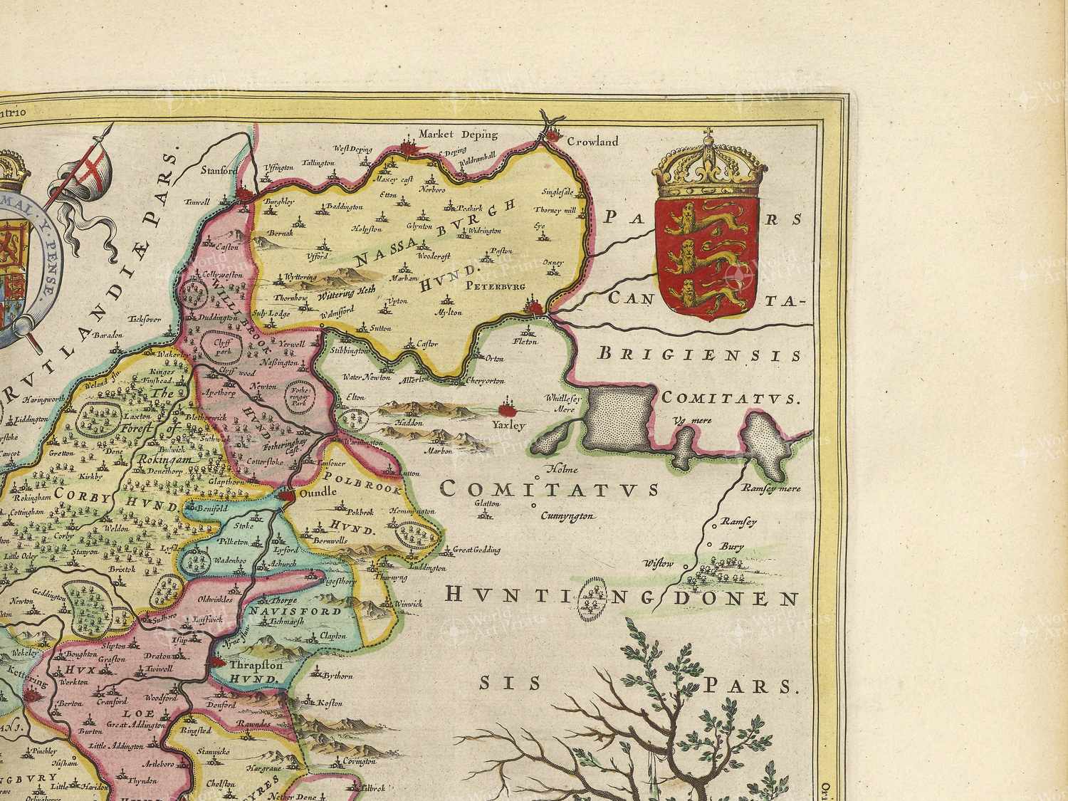 Map top right quadrant