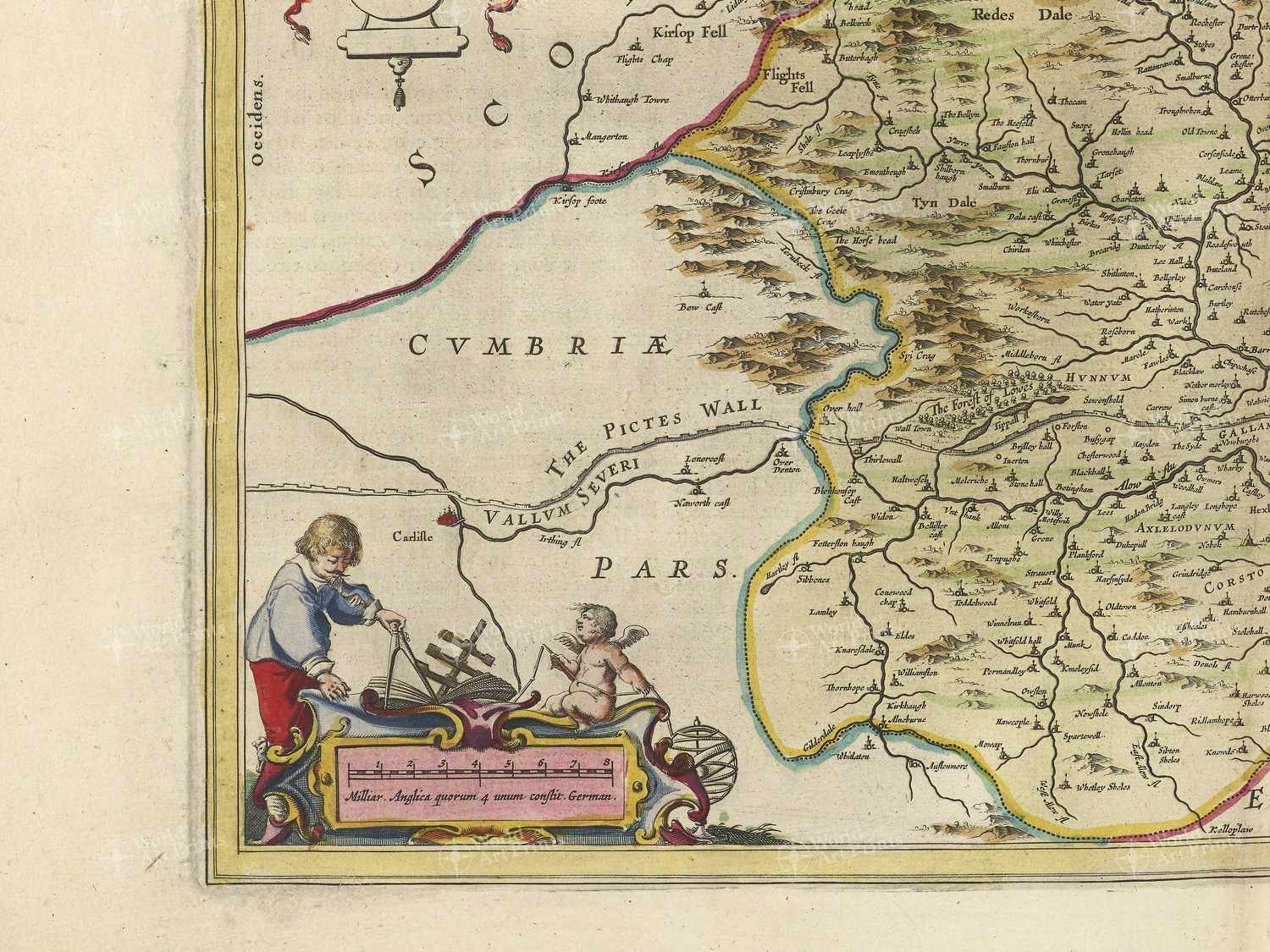 Map bottom left quadrant