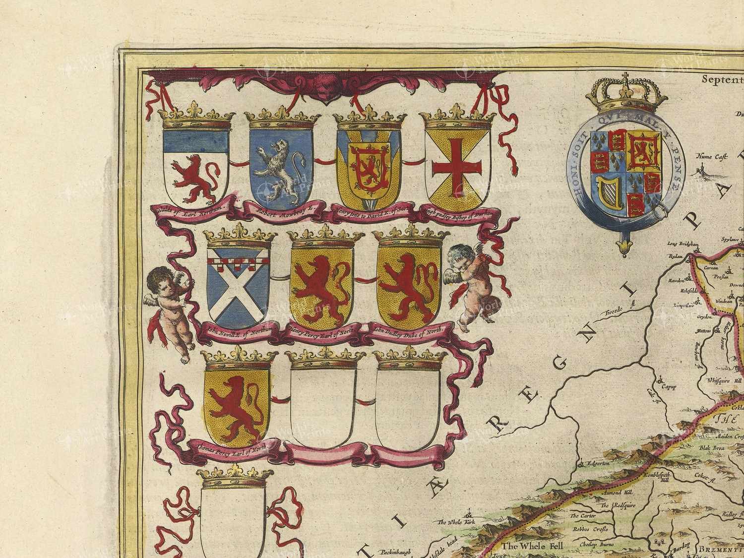 Map top left quadrant