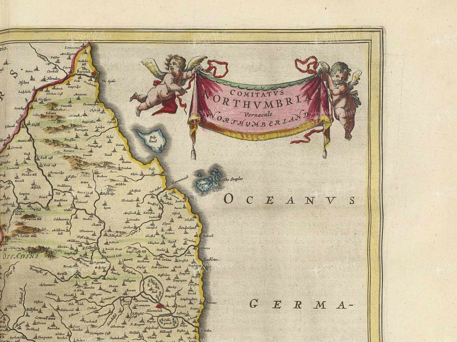 Map top right quadrant