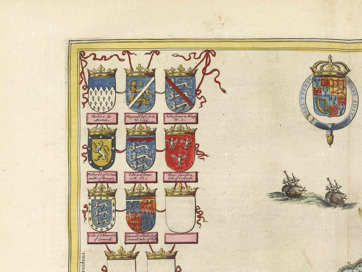 Map top left quadrant