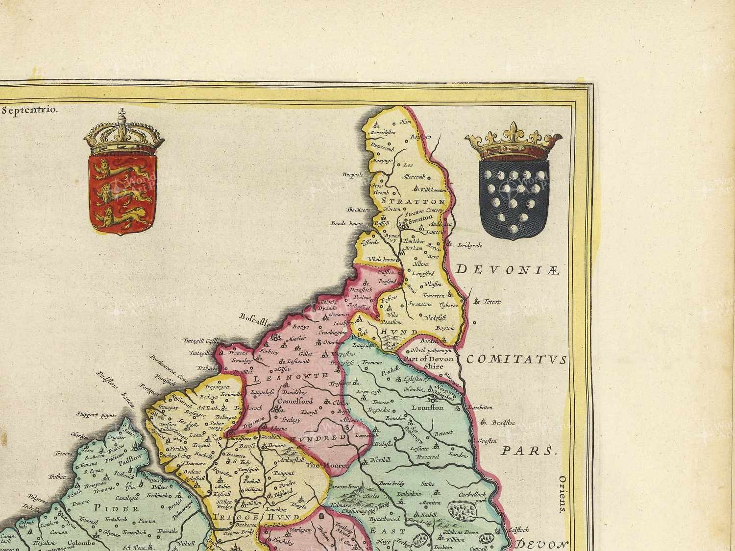 Map top right quadrant