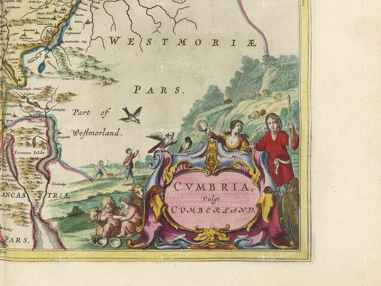 Map bottom right quadrant