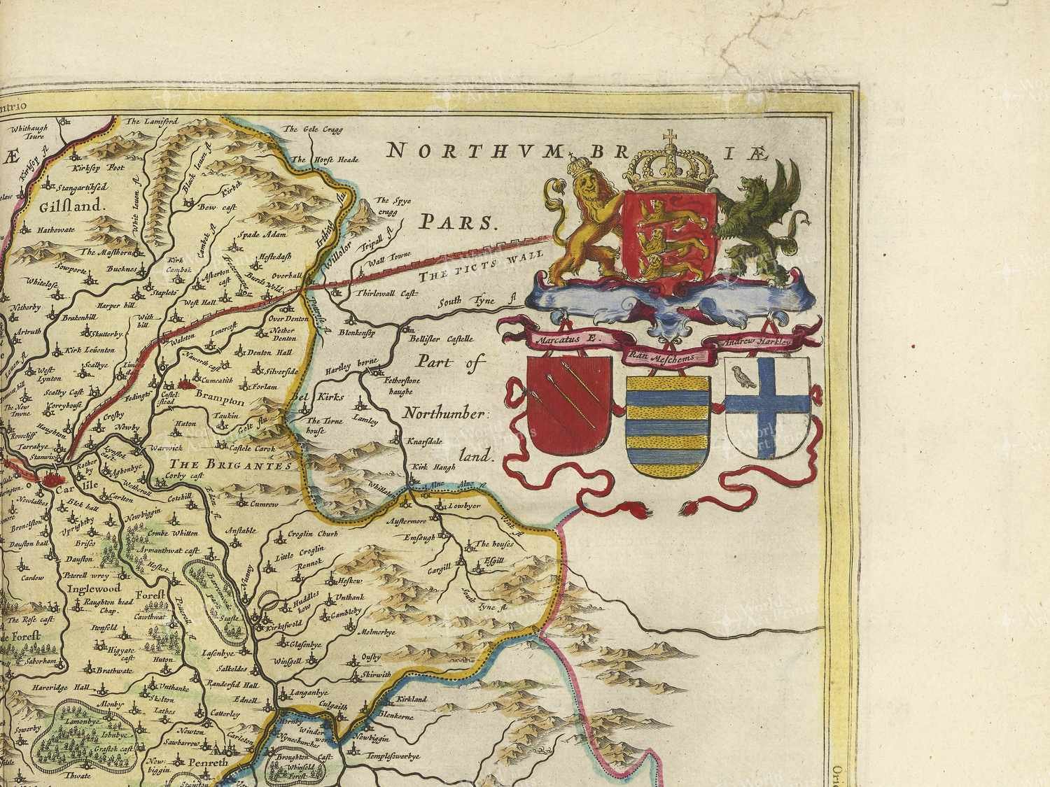 Map top right quadrant