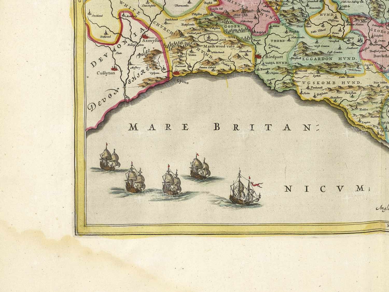Map bottom left quadrant