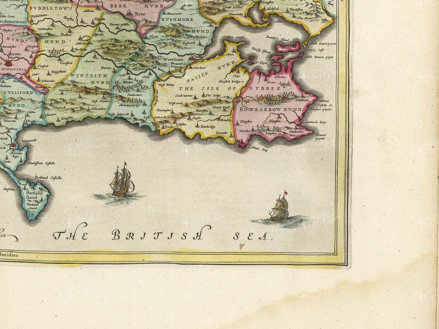 Map bottom right quadrant