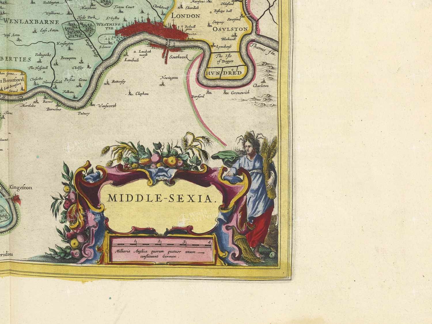 Map bottom right quadrant