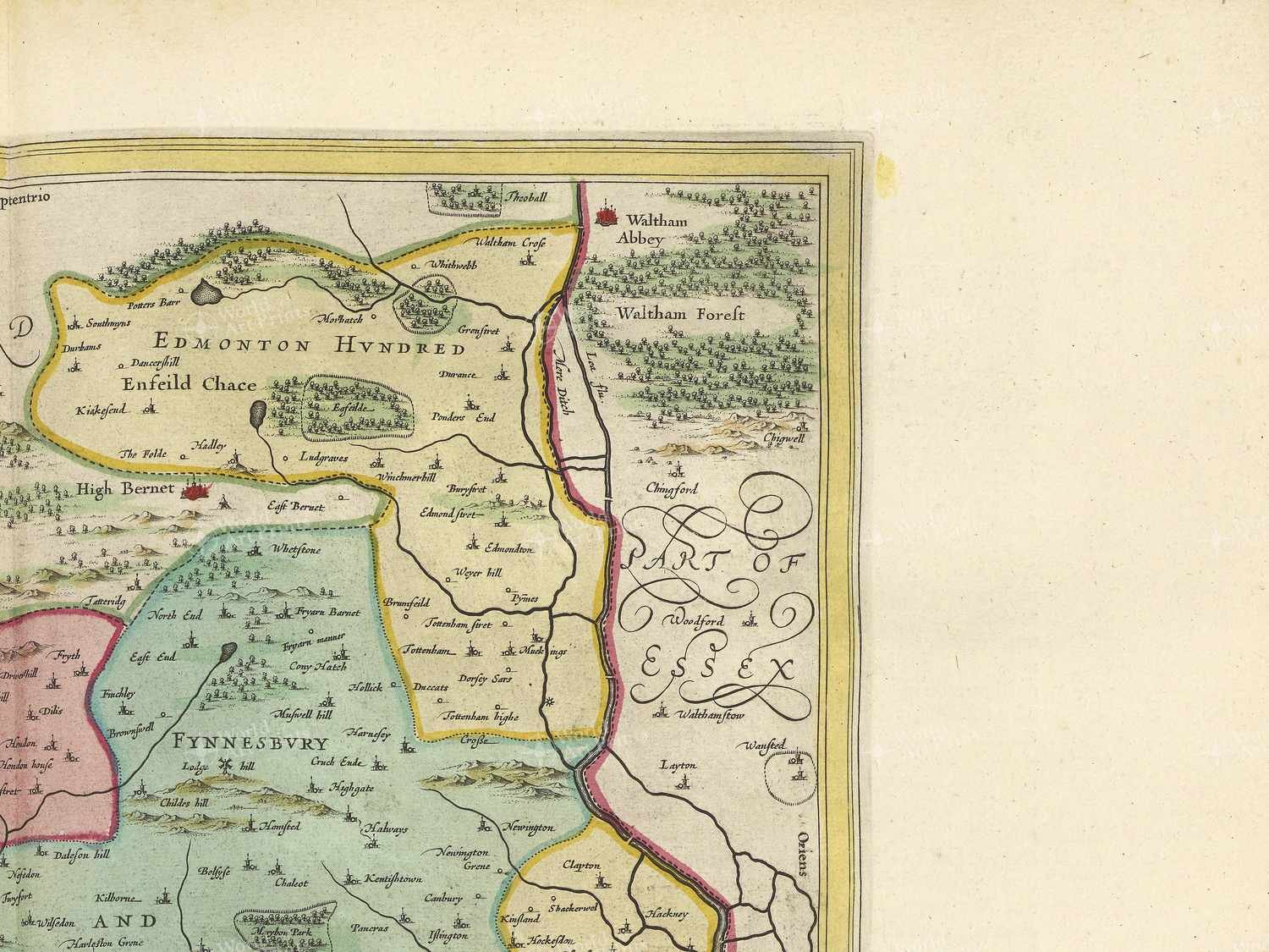 Map top right quadrant