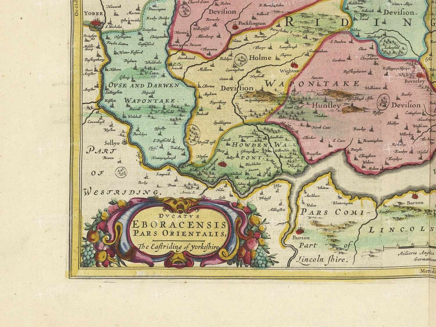 Map bottom left quadrant