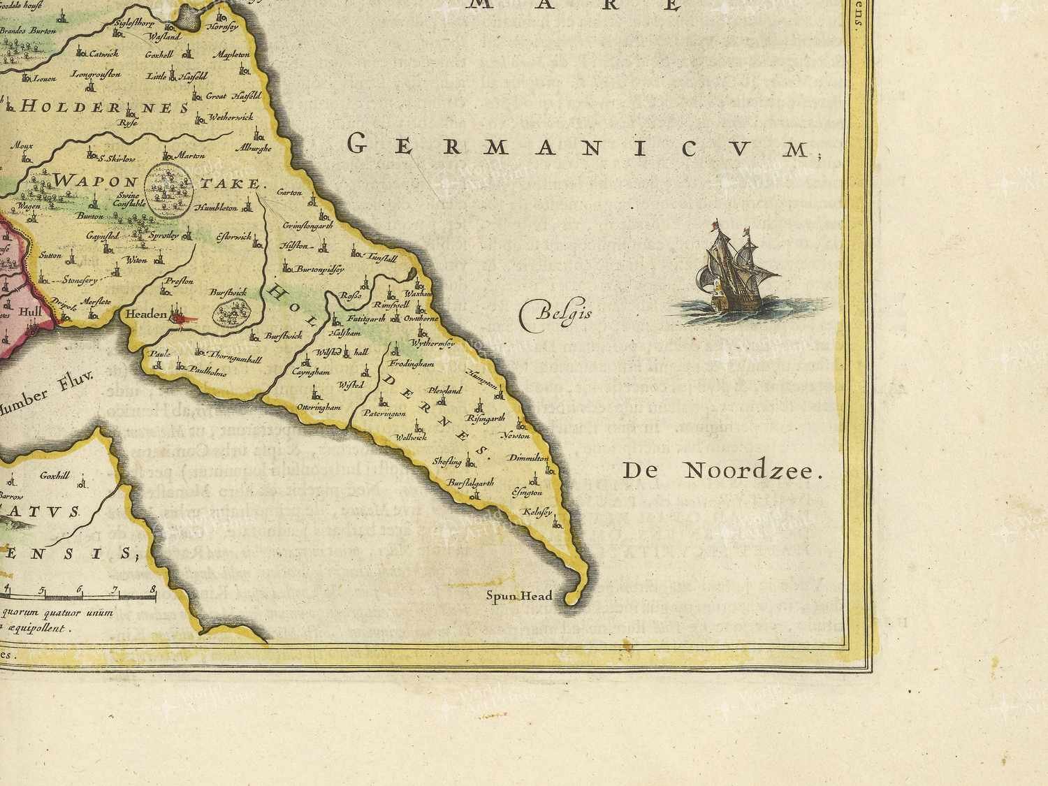 Map bottom right quadrant