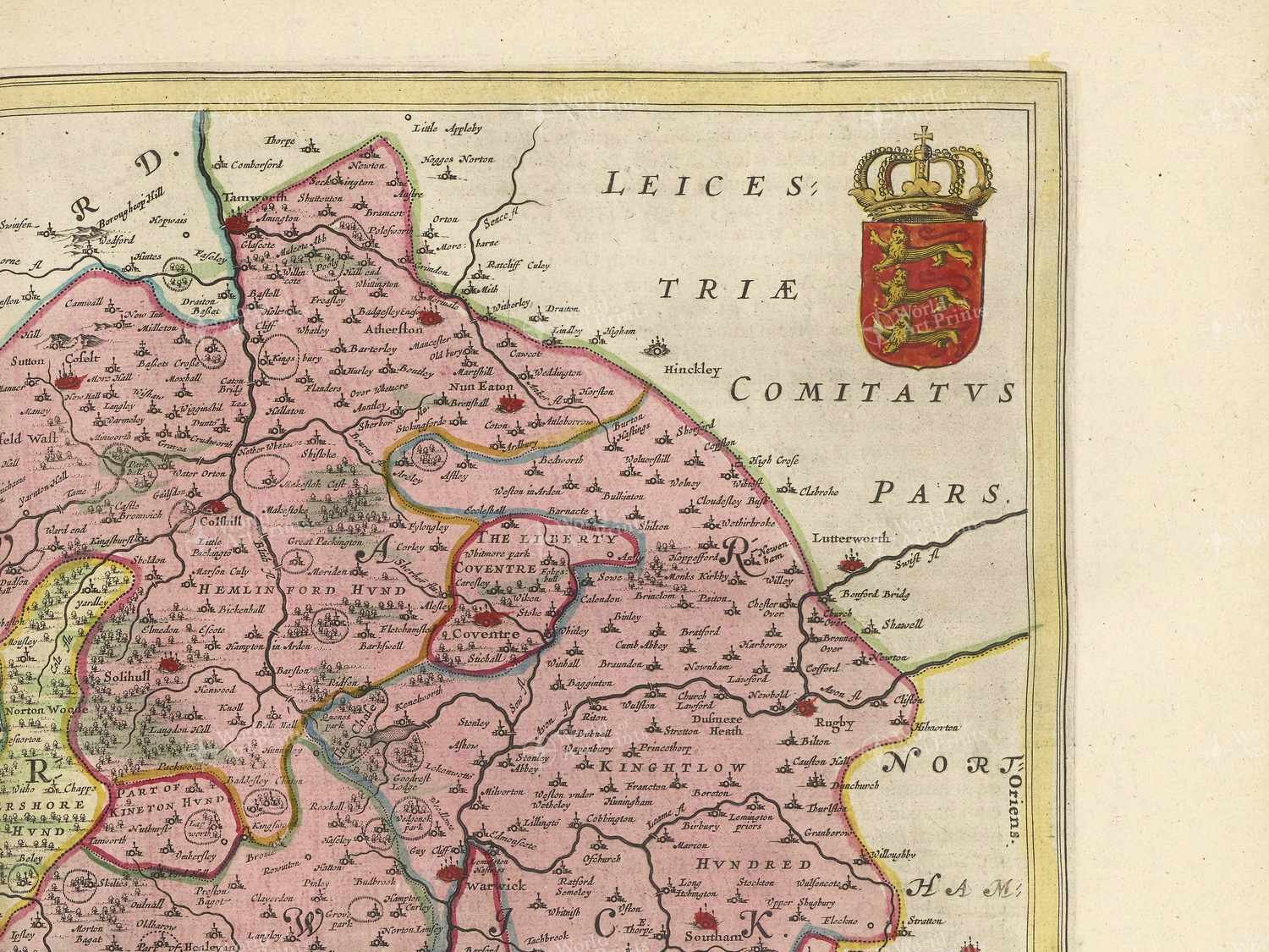 Map top right quadrant