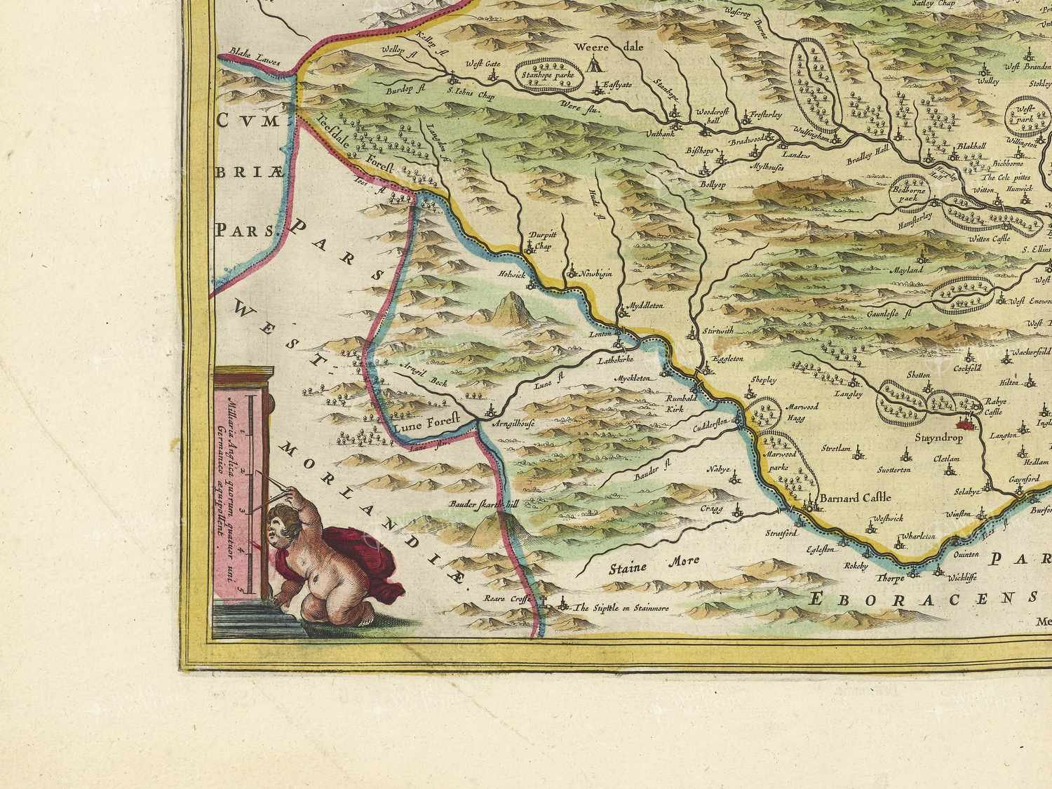 Map bottom left quadrant