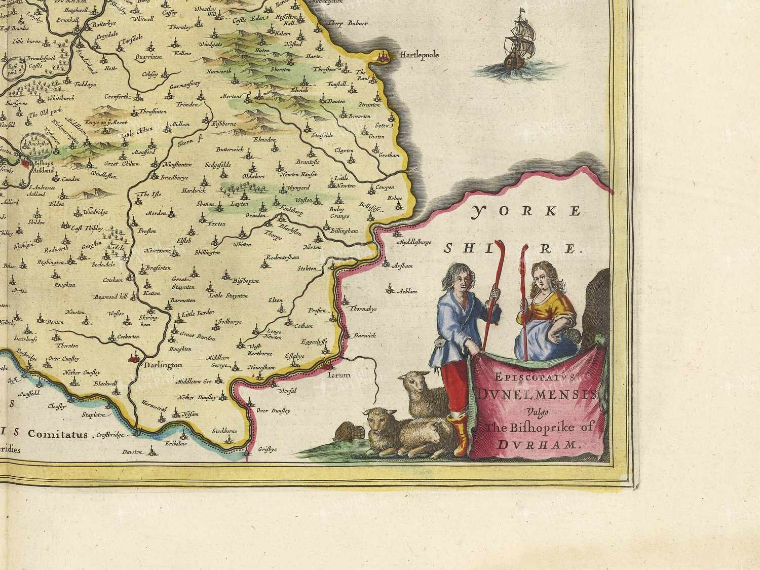 Map bottom right quadrant