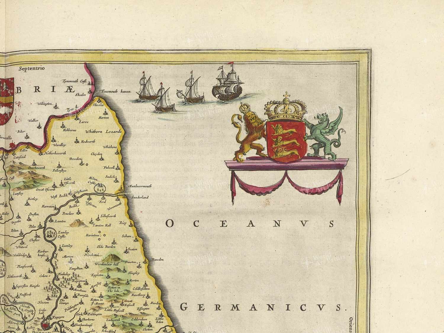 Map top right quadrant