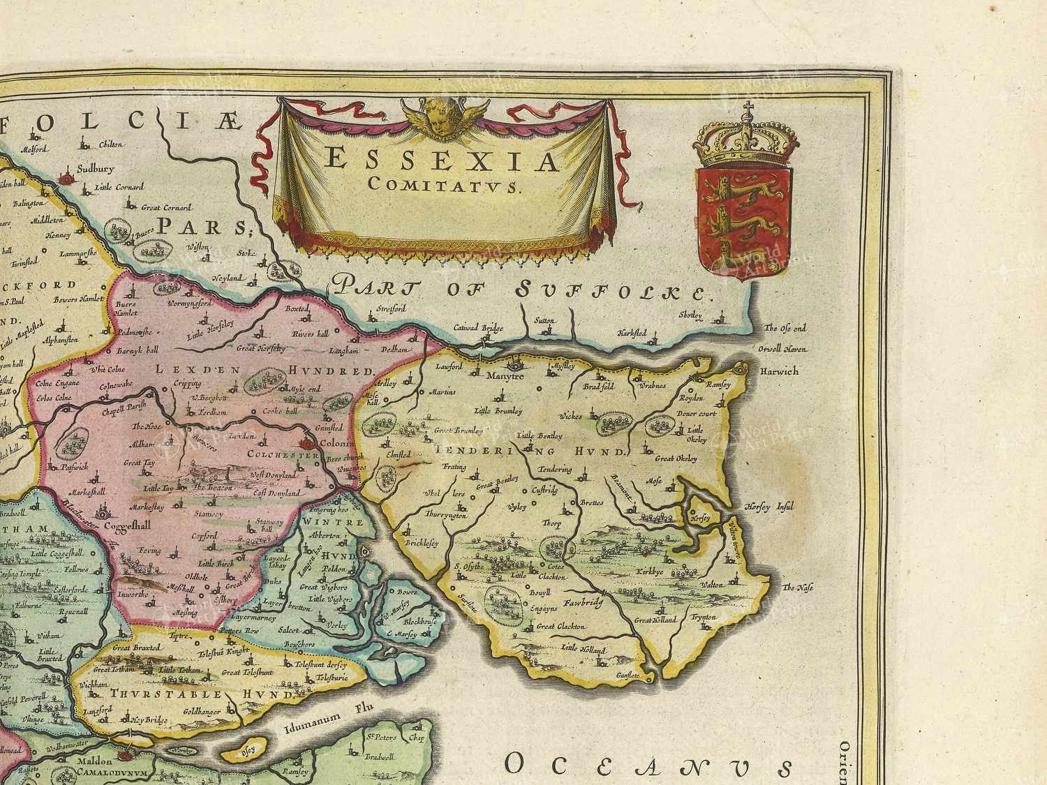 Map top right quadrant