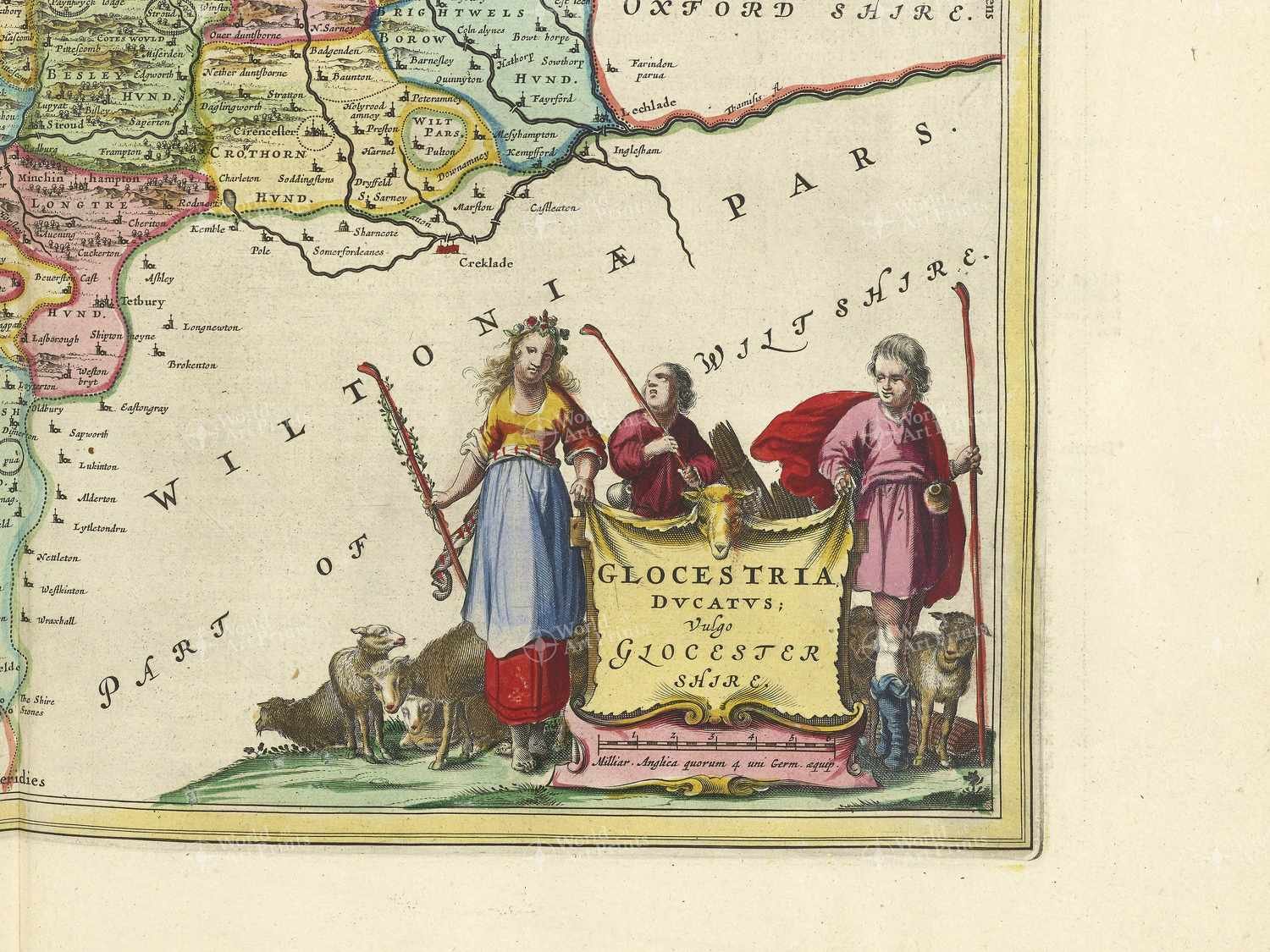 Map bottom right quadrant