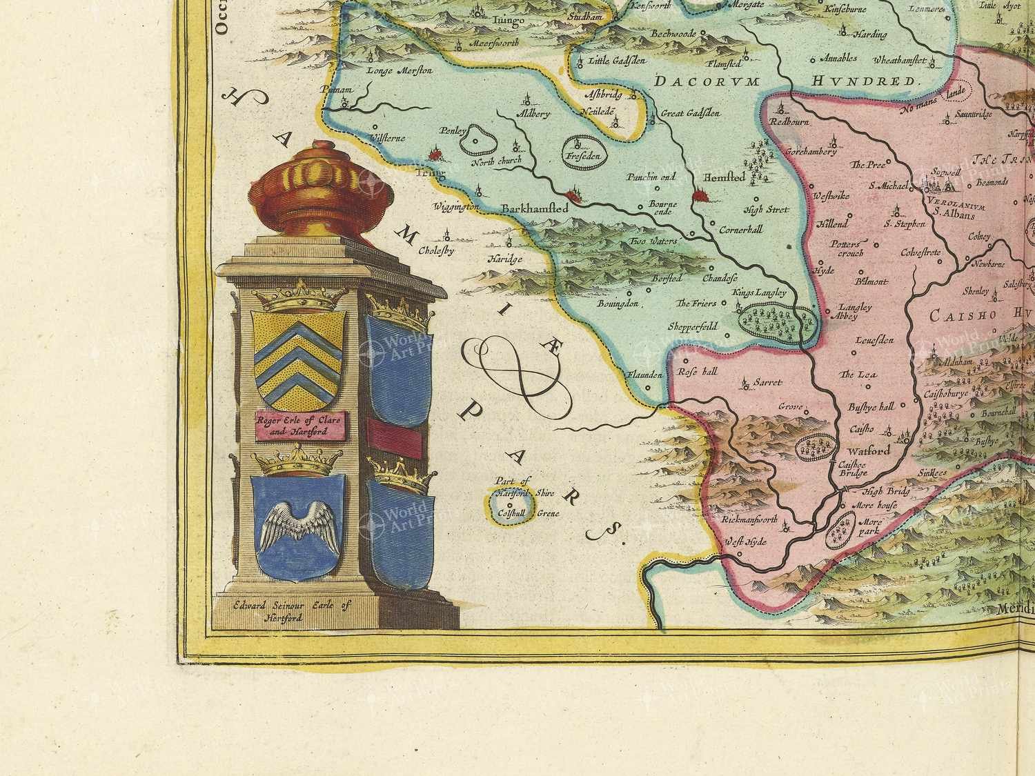 Map bottom left quadrant