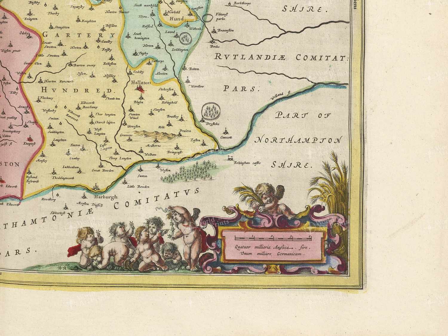 Map bottom right quadrant