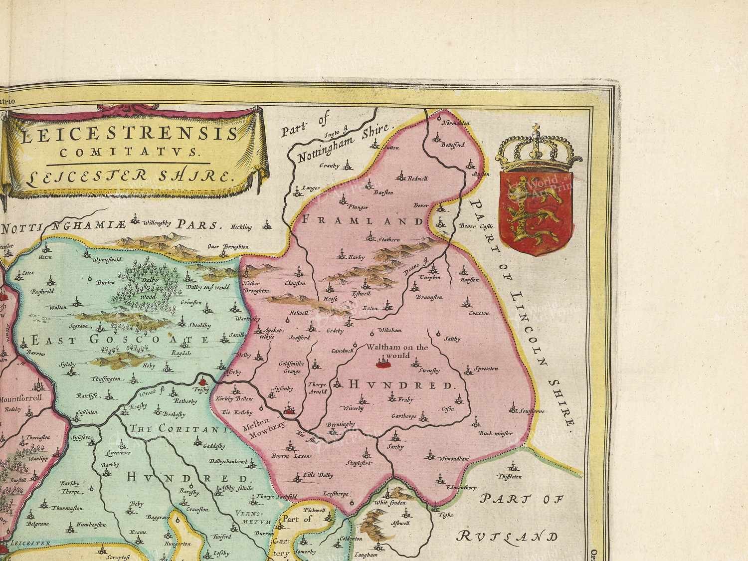 Map top right quadrant